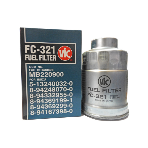 VIC FC-321 Fuel Filter for 4D56, L200, L300, Adventure, Strada, Pajero, Spacegear, XUV 4JA1/4BE